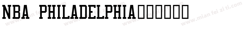 NBA Philadelphia字体转换